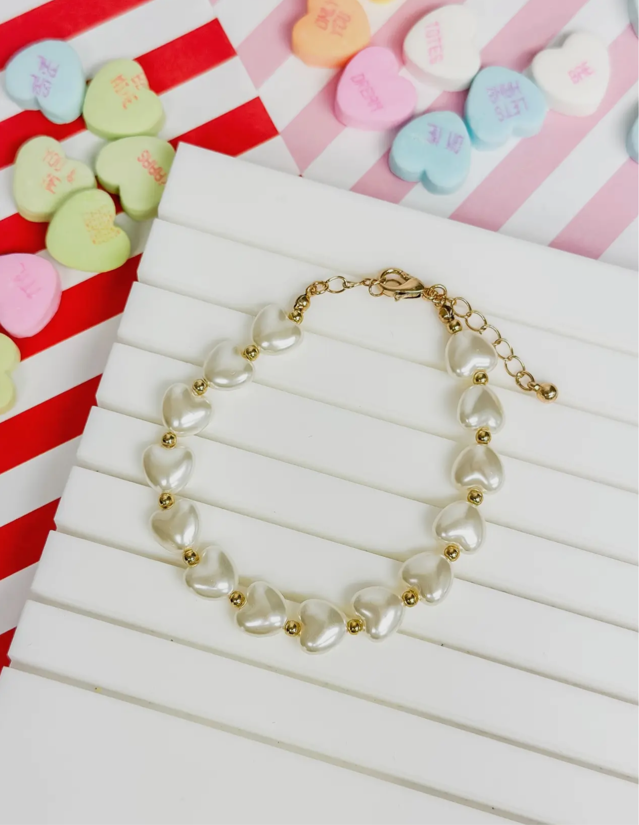 Pearl Heart Bracelet