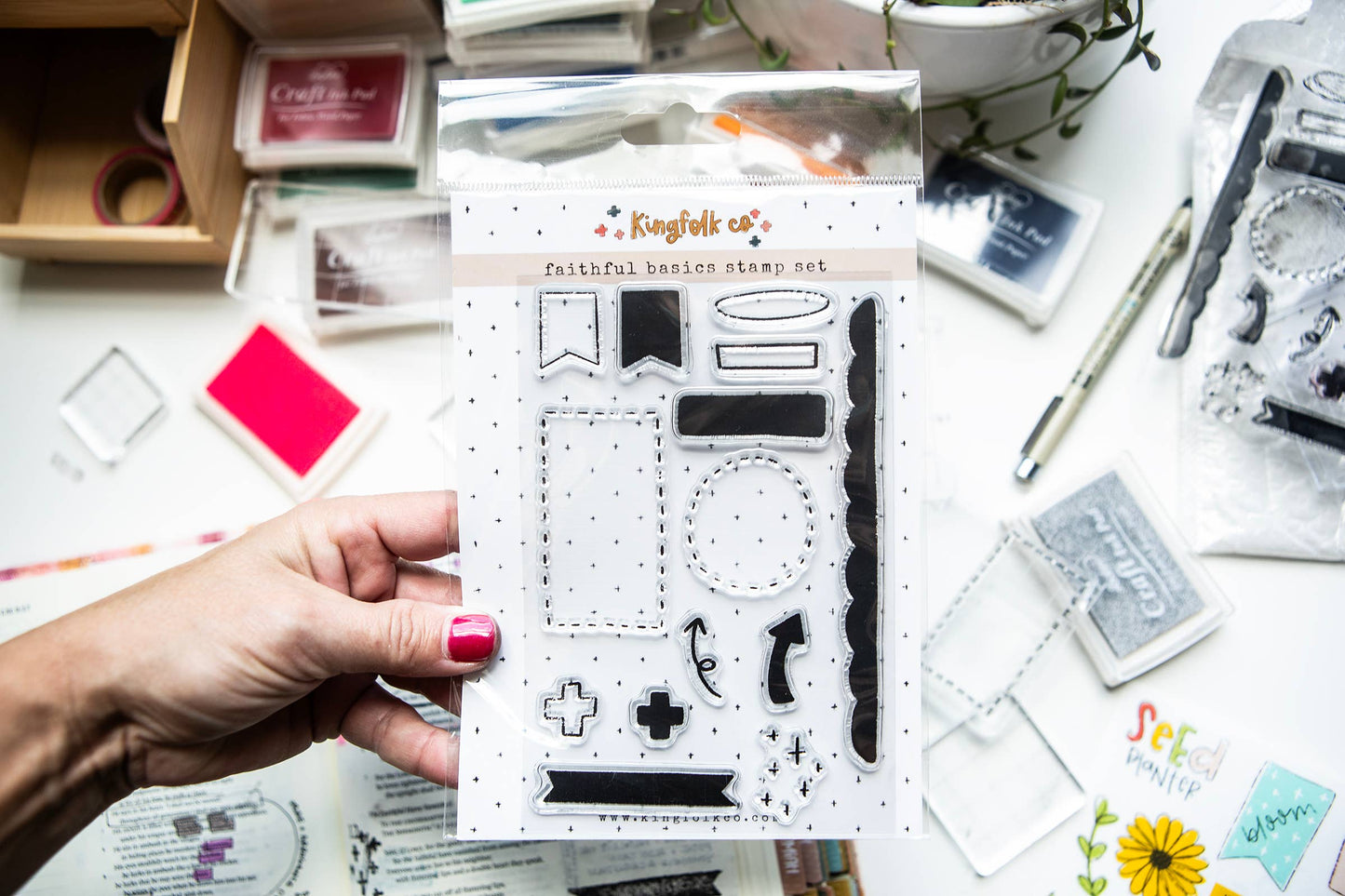 Faithful Basics Clear Stamp Set | Bible Journaling Scrapbook