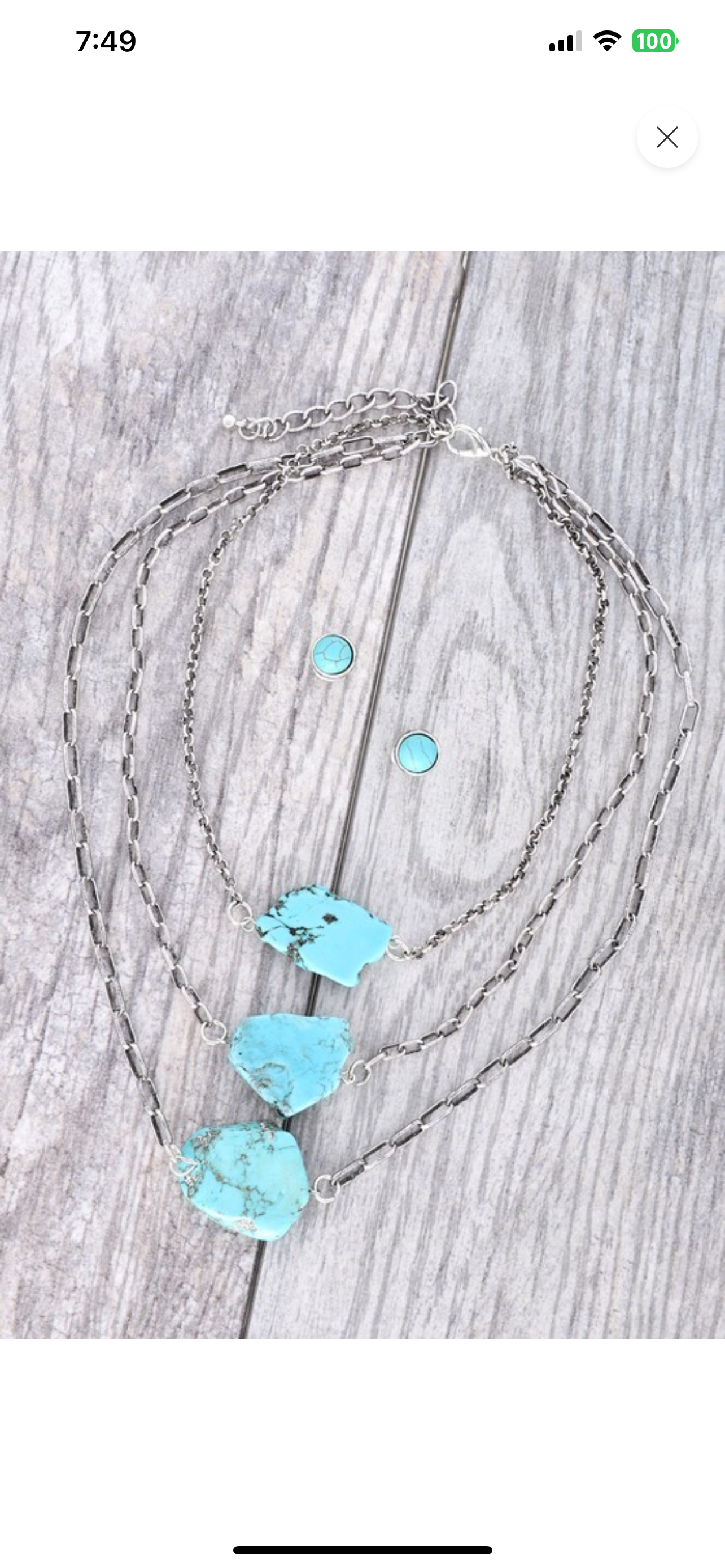 Stacked Stone Necklace